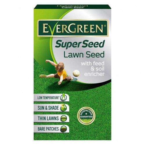 MiracleGro Evergreen Super Grass Seed 66sqm 2kg Greenhouse Warehouse